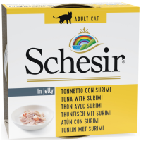 Schesir Cat Jelly Ton Balıklı Ve Surimi Kedi Konservesi 85 Gr - 1