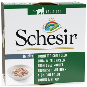 Schesir Cat Jelly Ton Balıklı ve Tavuk Filetolu Kedi Konservesi 85 Gr - 1
