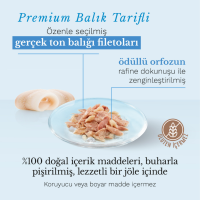 Schesir Cat Jelly Ton ve Orfoz Balıklı Jöle İçerisinde Kedi Konservesi 85 Gr - 2