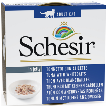 Schesir Cat Jelly Ton Ve Ringa Balıklı Jöleli Kedi Konservesi 85 Gr - 1