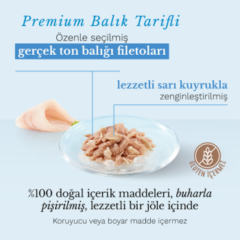 Schesir Cat Jelly Ton ve Sarı Kuyruk Balıklı Kedi Konservesi 85 Gr - 2