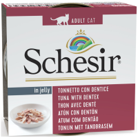 Schesir Cat Jelly Ton ve Sinarit Balıklı Jöle İçerisinde Kedi Konservesi 85 Gr - 1