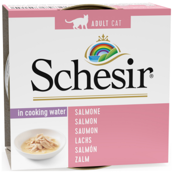 Schesir Cat Natural Brine Somonlu Kedi Konservesi 85 Gr - 1