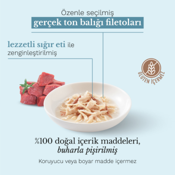 Schesir Cat Natural Tavuk Ve Sığır Etli Kedi Konservesi 85 Gr - 2