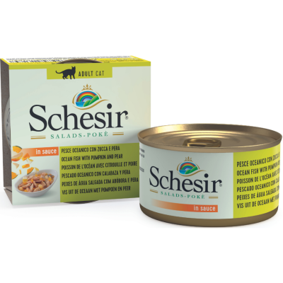 Schesir Cat Salads Poke Deniz Balıklı Balkabağı ve Armutlu Kedi Salatası 85 Gr - 2