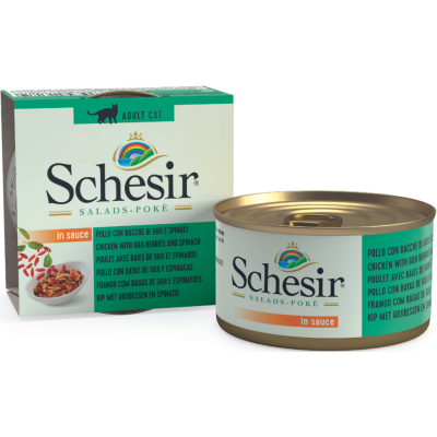 Schesir Cat Salads Poke Tavuklu Goji Berry Ve Ispanaklı Kedi Salatası 85 Gr - 2