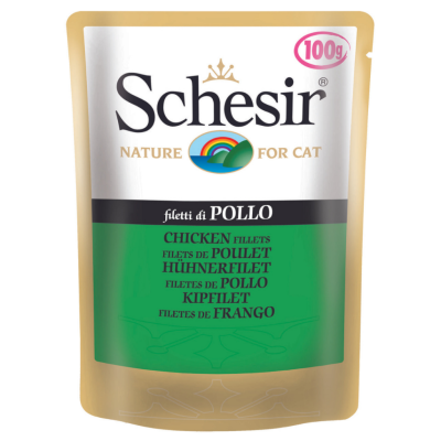 Schesir Cat Tavuk Filetolu Pouch Kedi Yaş Maması 100 Gr - 1