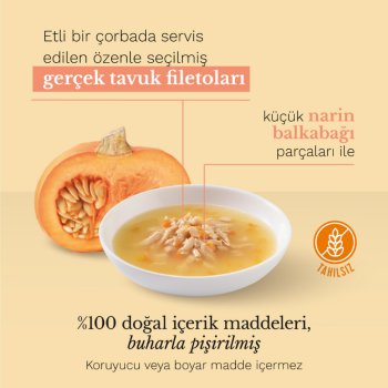 Schesir Cat Soup Tavuklu ve Bal Kabaklı Tamamlayıcı Mama Kedi Çorbası 85 Gr - 2