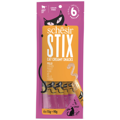 Schesir Stix Tavuklu Kedi Ödülü 6x15 Gr - 1