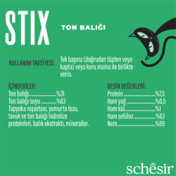 Schesir Stix Ton Balıklı Kedi Ödülü 6x15 Gr - 3