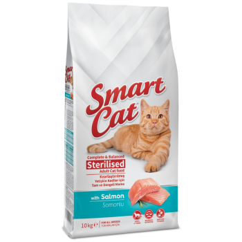 Smart Cat Sterilised Somonlu Kısırlaştırılmış Kedi Maması 10 Kg - 1