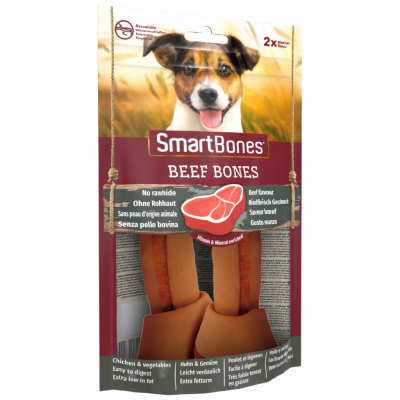 SmartBones Beef Bones Sığır Etli Düğüm Köpek Ödül Kemiği Medium 2 Li 158 Gr - 1