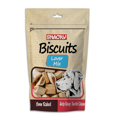 Snacky Biscuits Lover Mix Köpek Ödül Bisküvisi 200 Gr - 1