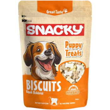 Snacky Biscuits Puppy Treats Yavru Köpek Ödül Bisküvisi 200 Gr - 1