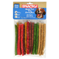 Snacky Chewing Bone Munchy Twist Stick Munchy Çubuk Çiğneme Kemiği 13 Cm 15 Li 105 Gr - Snacky