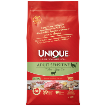 Unique Sensitive Kuzu Etli Yetişkin Kedi Maması 2 Kg - 1