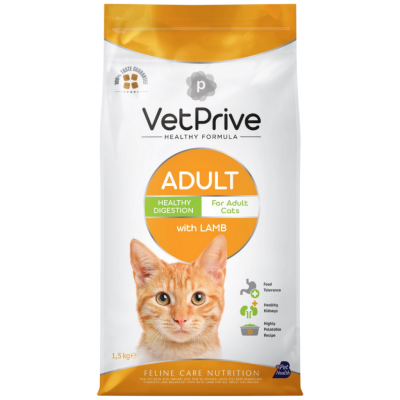 VetPrive Kuzu Etli Yetişkin Kedi Maması 1.5 Kg - 1