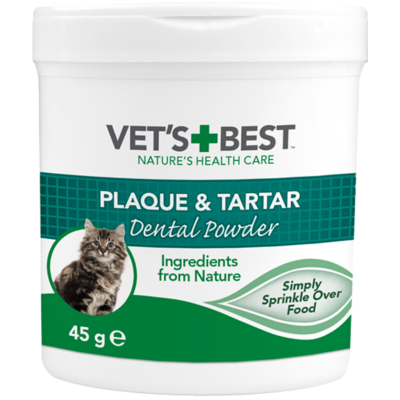 Vet's Best Kediler İçin Plak Ve Tartar Azaltıcı Ağız Bakım Tozu 45 Gr - 1