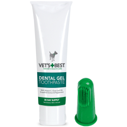 Vet's Best Köpekler İçin Slikon Başlıklı Diş Fırçası ve Diş Macunu 100 ML - 2