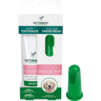 Vet's Best Yavru Köpekler İçin Ağız ve Diş Bakım Seti - 1