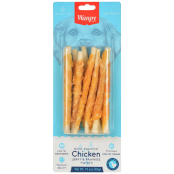 Wanpy Gerçek Tavuk Sargılı Burgu Kemik Köpek Ödülü 10 Lu 85 Gr - 1
